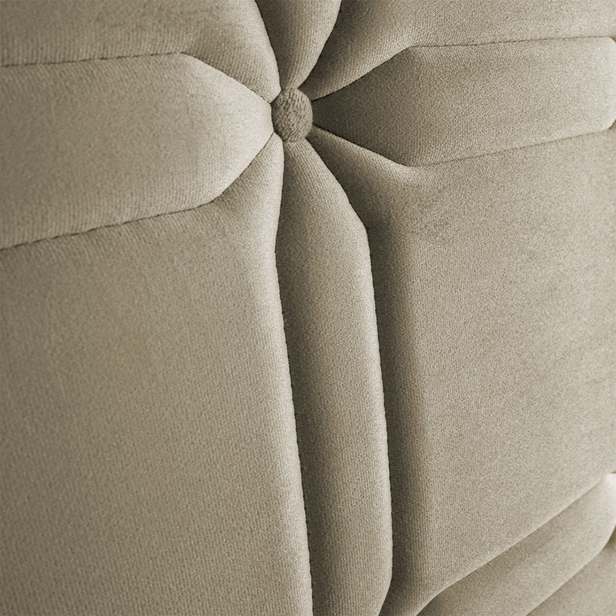 Cabeceira Cama Box Solteiro 98cm Suede Velut Bege
