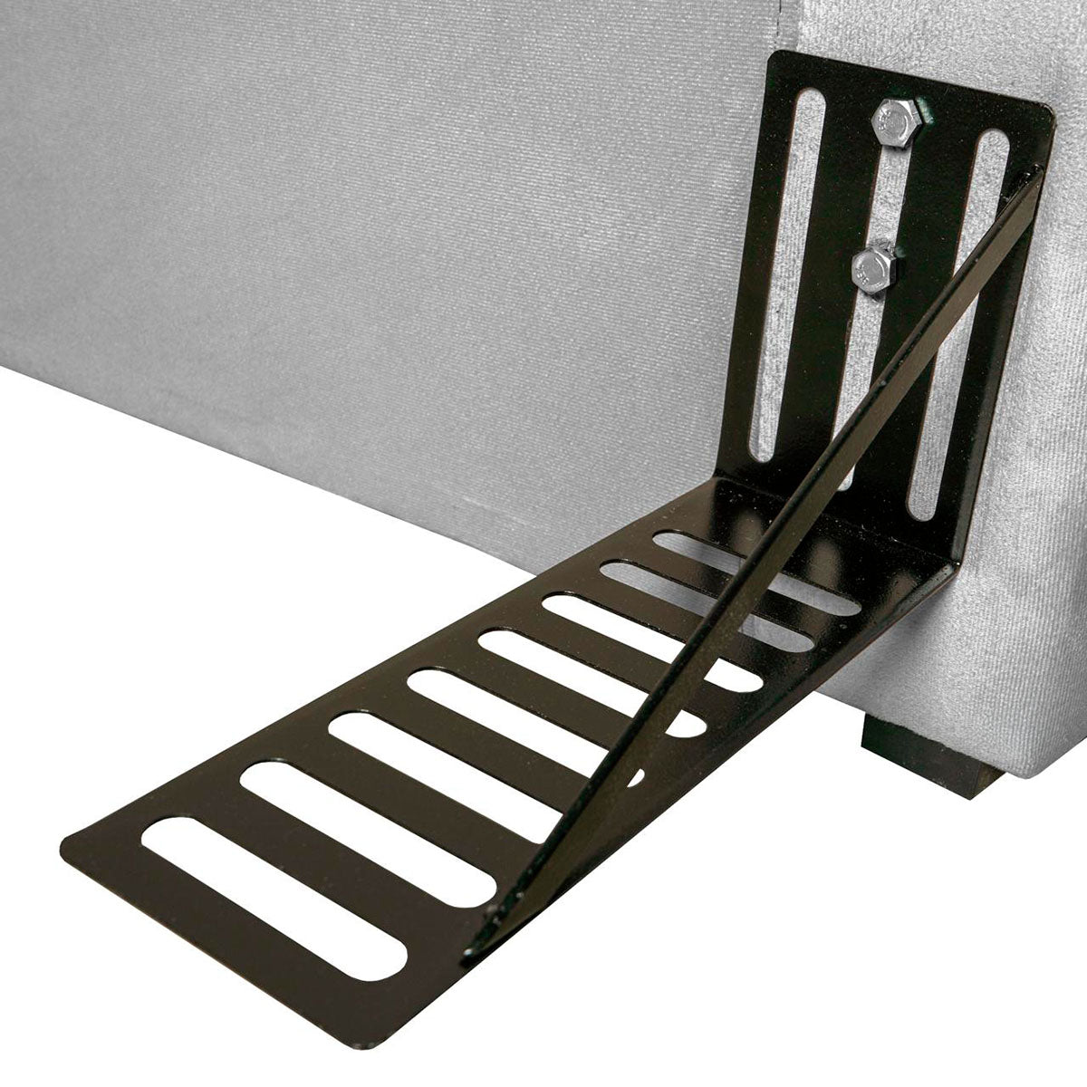 Cabeceira Cama Box Solteiro 90cm Suede Velut Cinza