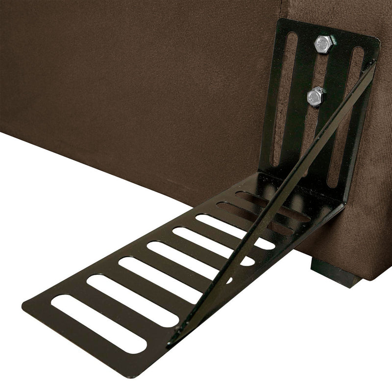 Cabeceira Cama Box King 195cm Suede Velut Marrom