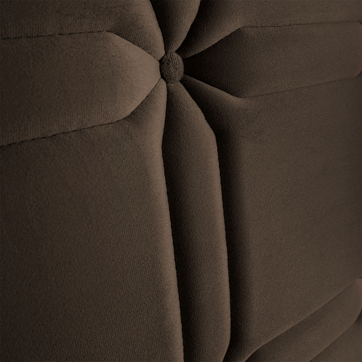 Cabeceira Cama Box Solteiro 98cm Suede Velut Marrom