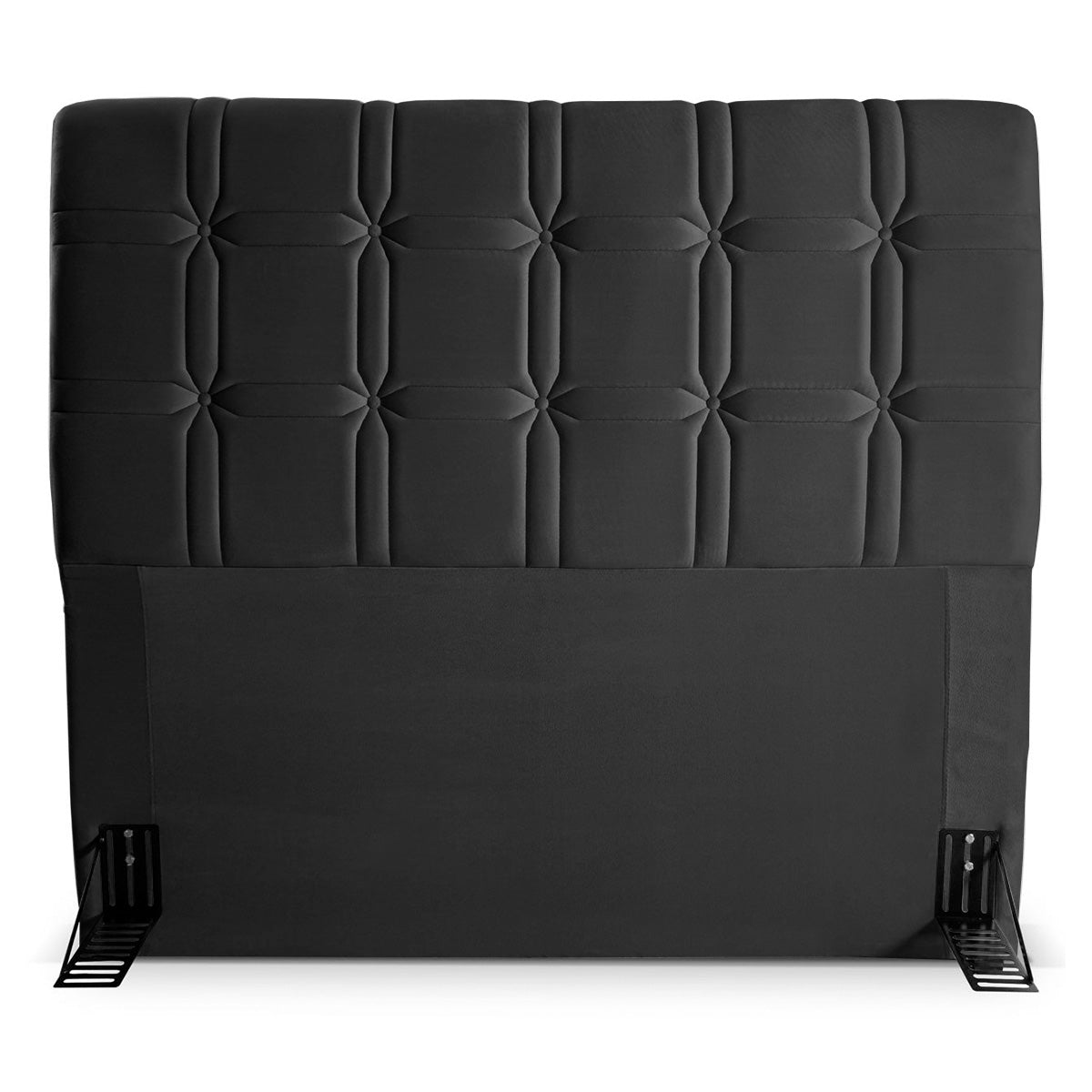 Cabeceira Polo Cama Box Queen 160cm Suede Velut Preto
