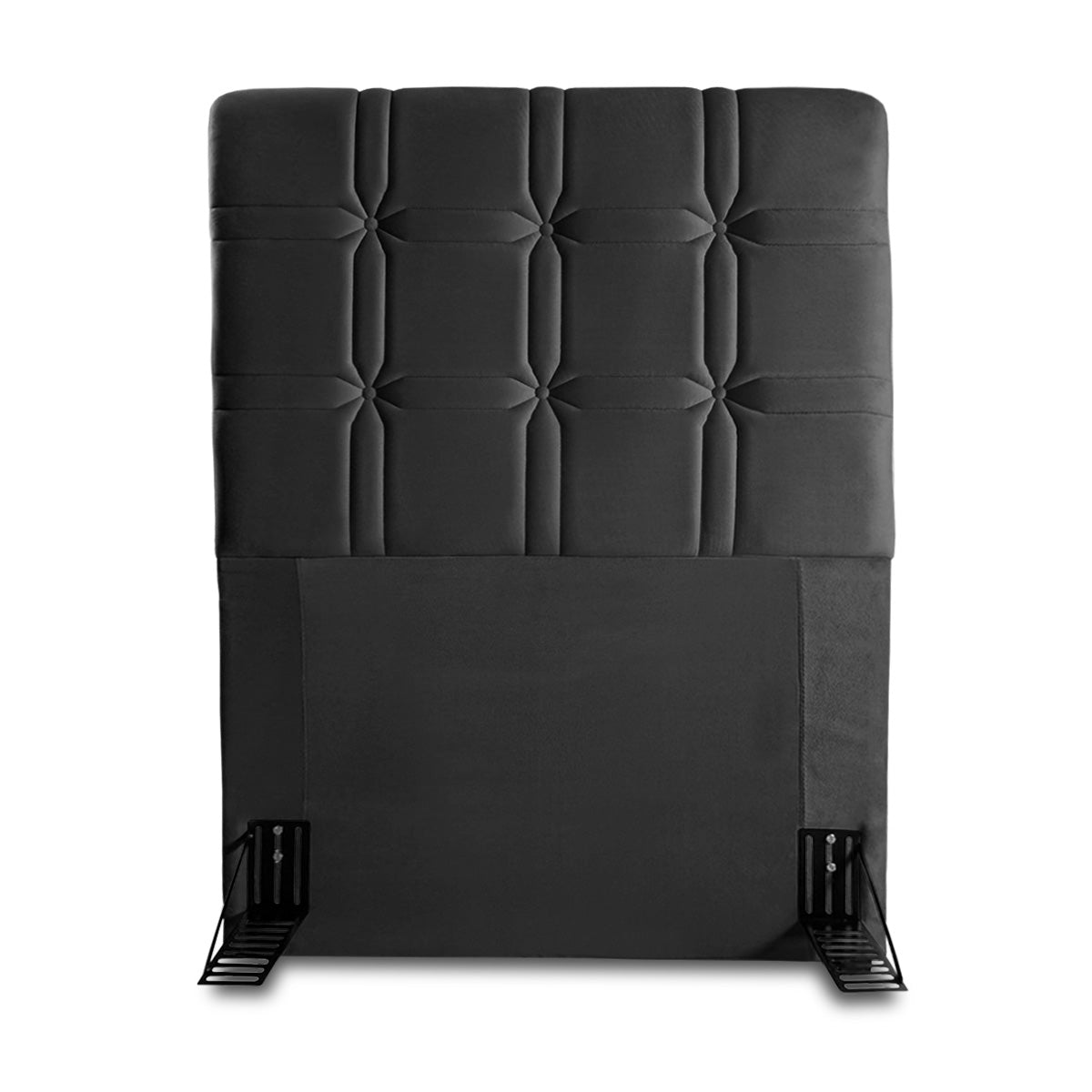 Cabeceira Polo Cama Box Solteiro 98cm Suede Velut Preto