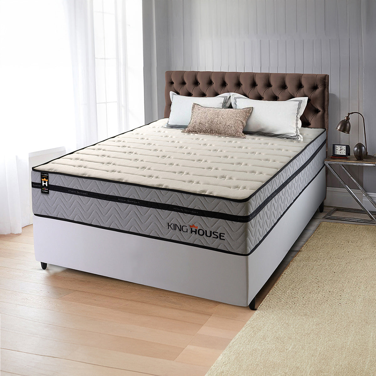 Cama Box Molas Ensacadas Preston Casal 138x188 King House