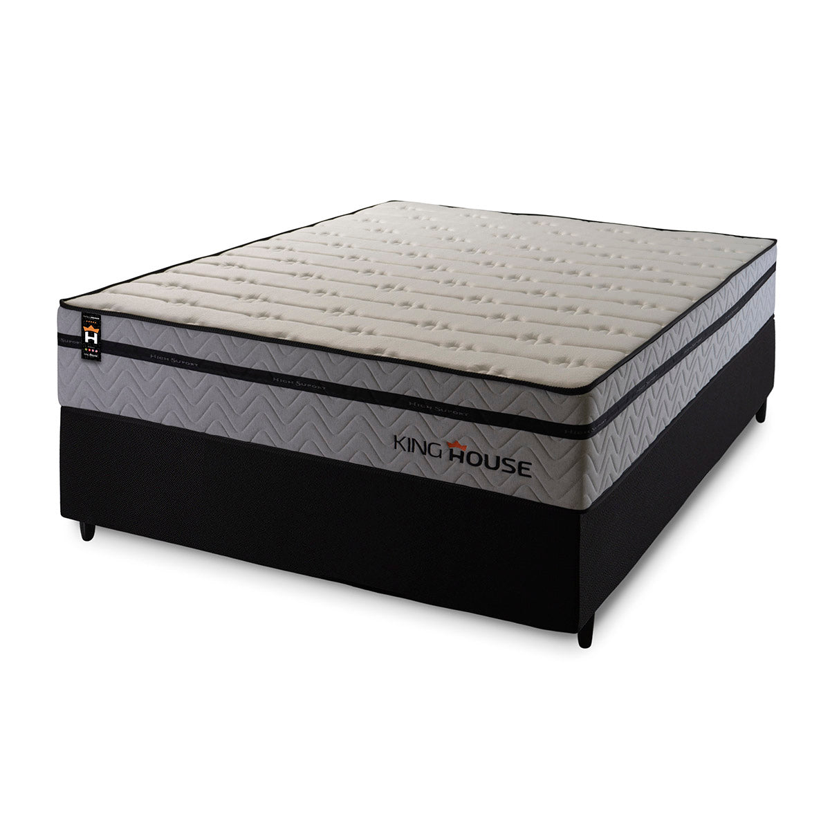 Cama Box Molas Ensacadas Preston Casal 138x188 King House