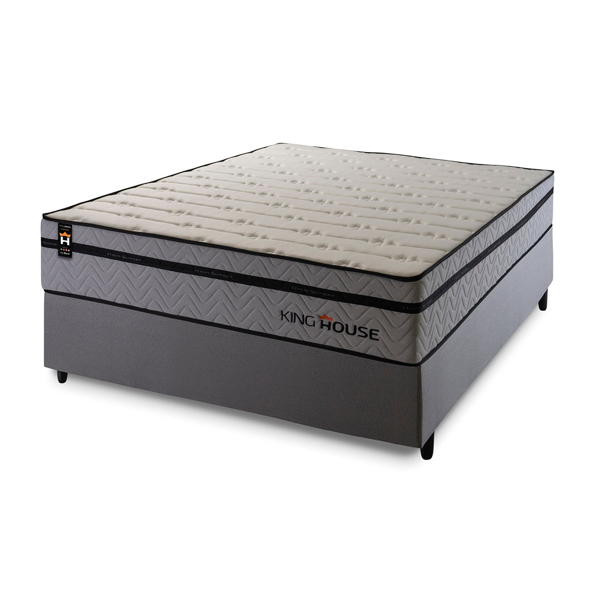 Cama Box Molas Ensacadas Preston Casal 138x188 King House