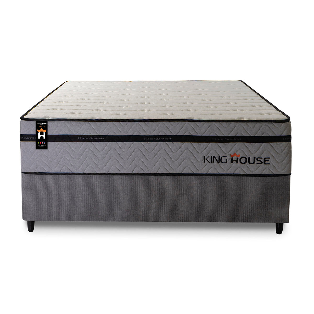 Cama Box Molas Ensacadas Preston Casal 138x188 King House