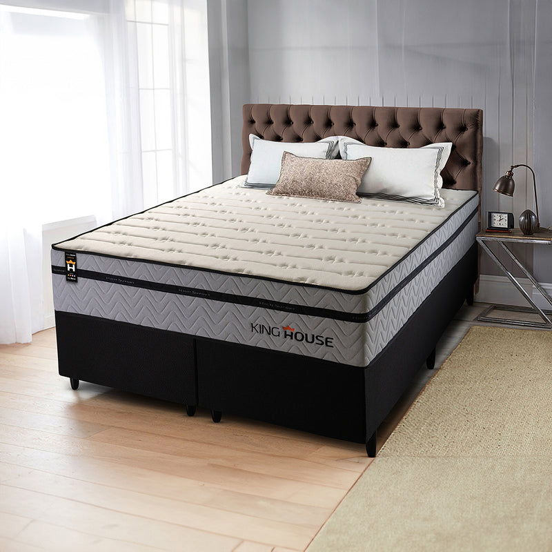 Cama Box Preston Molas Ensacadas Queen 158x198 King House