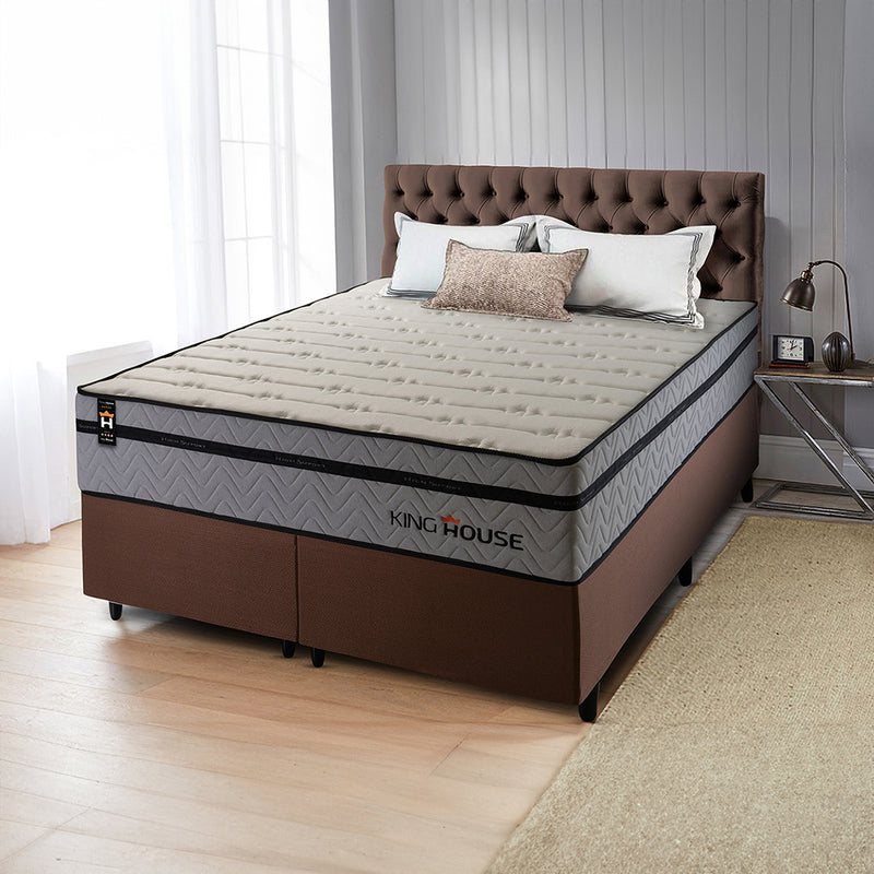 Cama Box Preston Molas Ensacadas Queen 158x198 King House