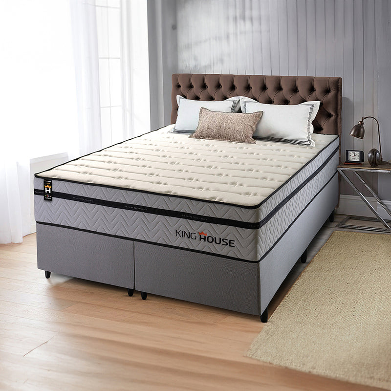 Cama Box Preston Molas Ensacadas Queen 158x198 King House