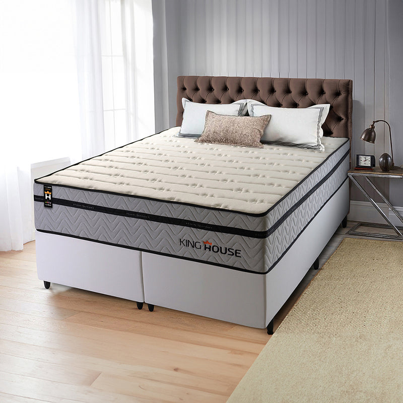 Cama Box Preston Molas Ensacadas Queen 158x198 King House