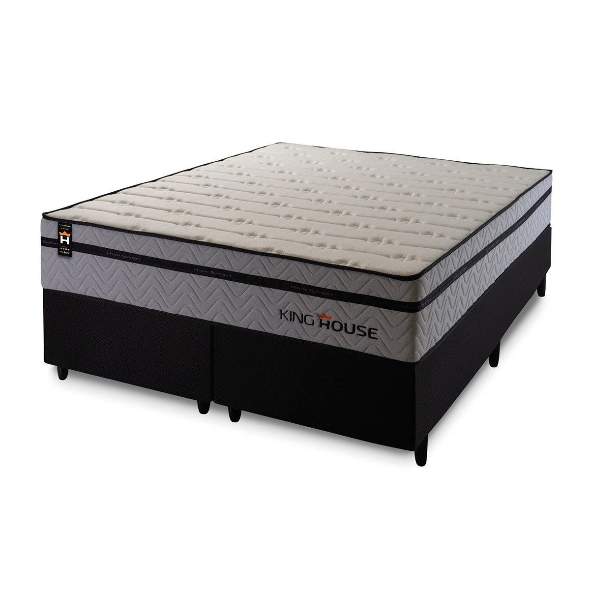 Cama Box Preston Molas Ensacadas Queen 158x198 King House