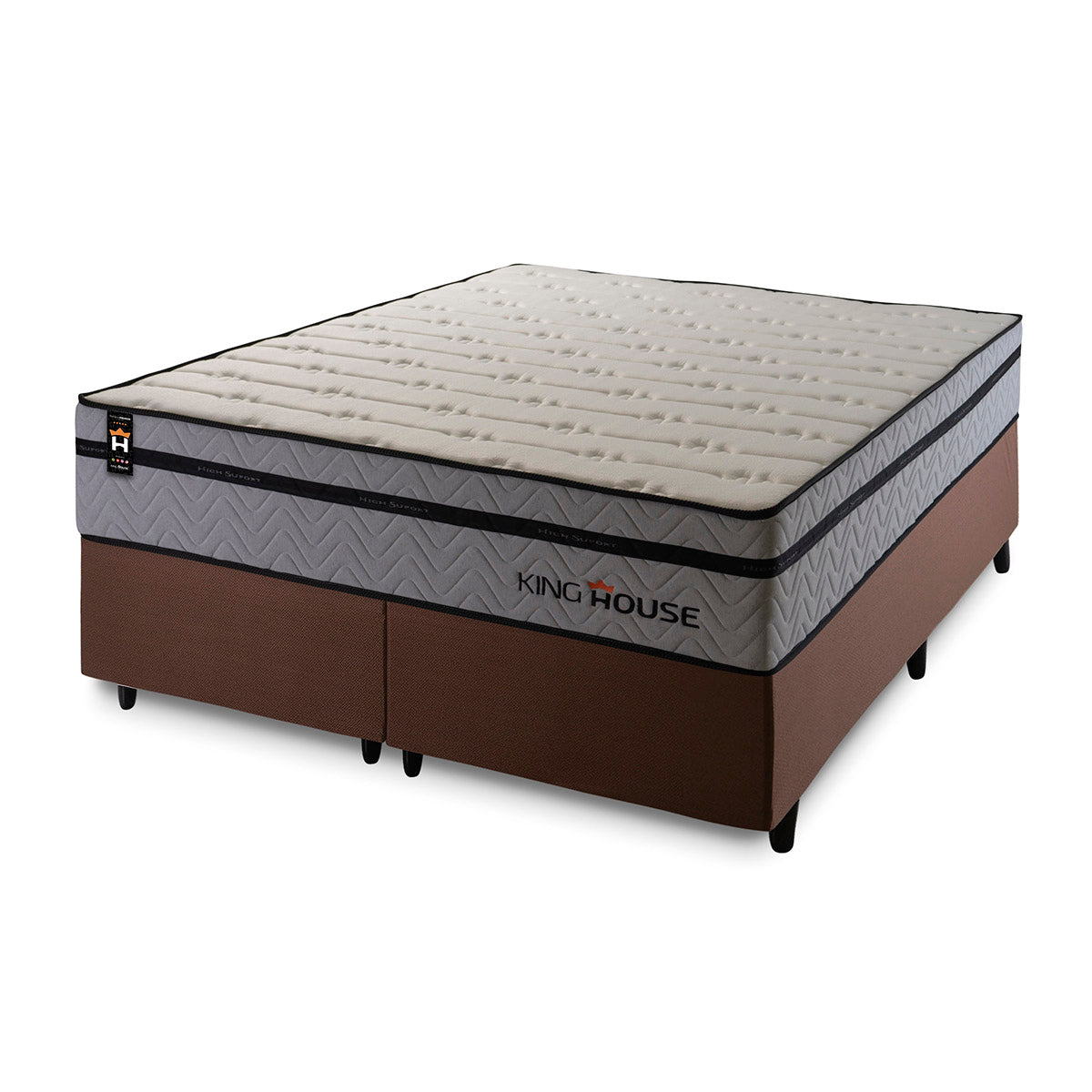 Cama Box Preston Molas Ensacadas Queen 158x198 King House