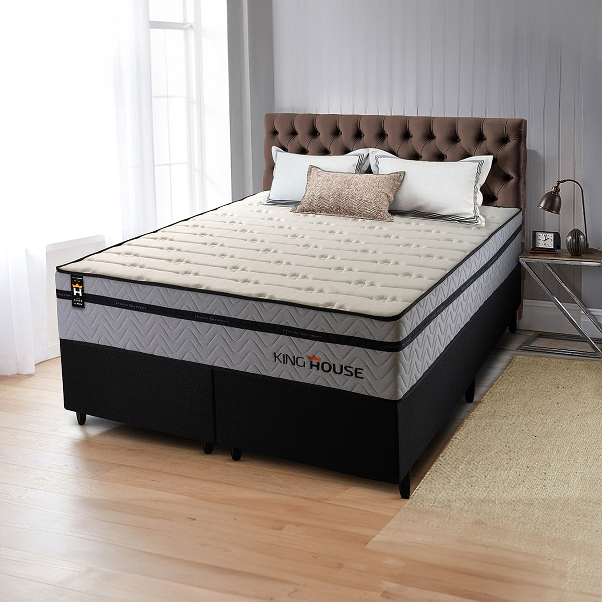 Cama Box Preston Molas Ensacadas King 193x203 King House