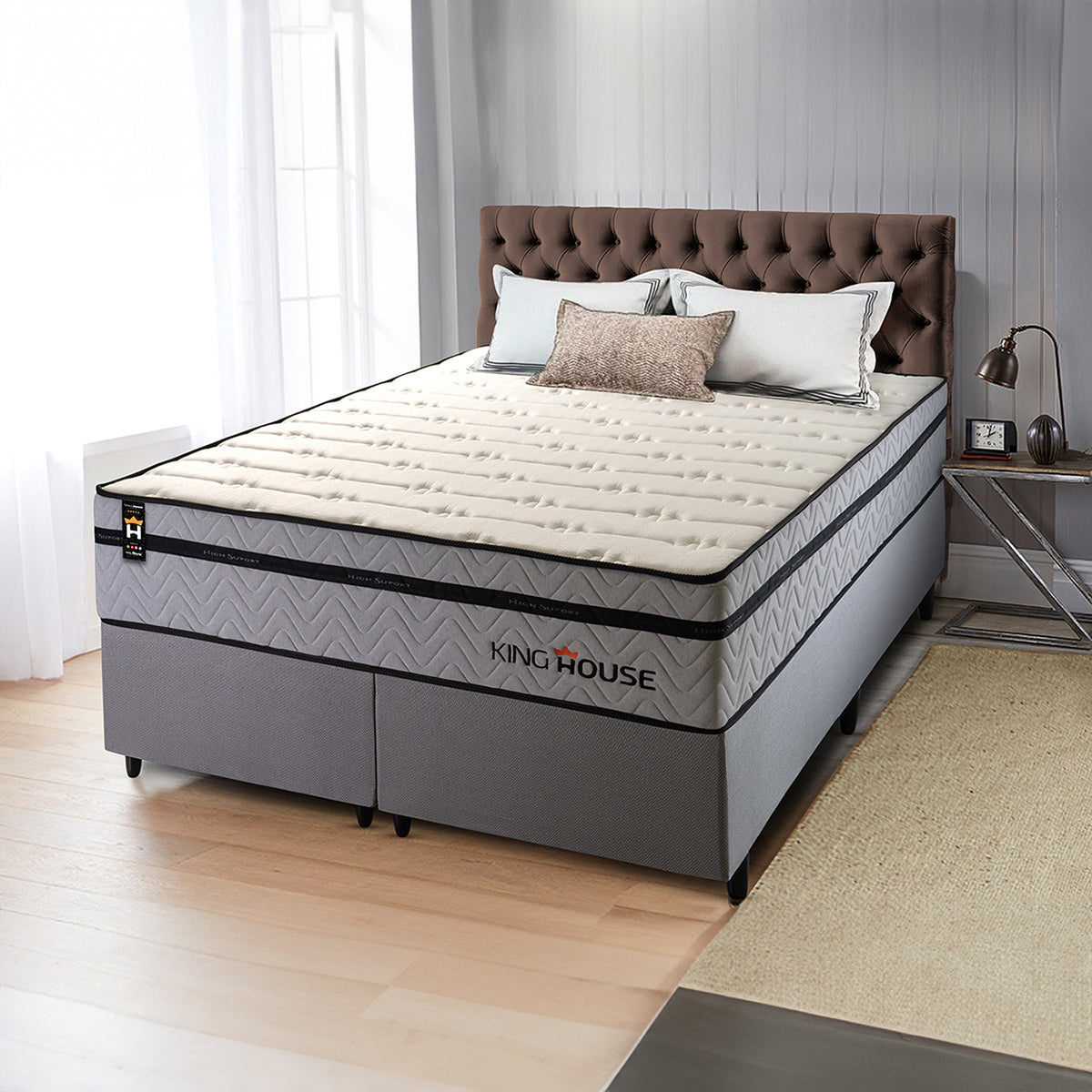 Cama Box Preston Molas Ensacadas King 193x203 King House