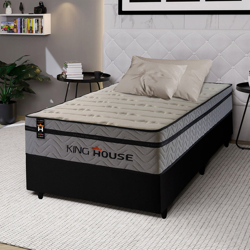 Cama Box Molas Ensacadas Preston Solteirão 96x203 King House