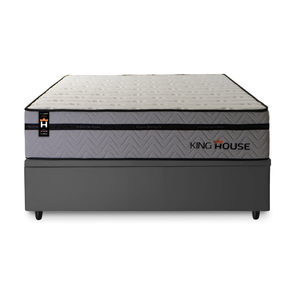 Cama Box Baú Preston 138x188 c/ Molas Ensacadas King House