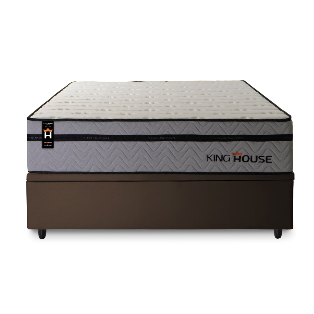 Cama Box Baú Preston 138x188 c/ Molas Ensacadas King House