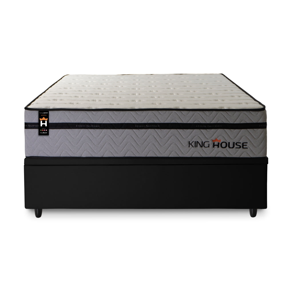 Cama Box Baú Preston 138x188 c/ Molas Ensacadas King House
