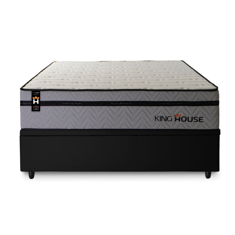Cama Box Baú Preston 138x188 c/ Molas Ensacadas King House