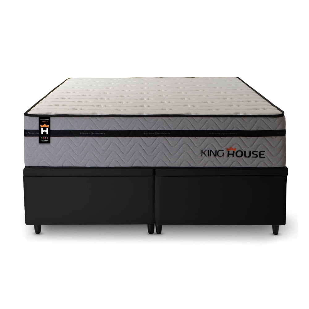 Cama Box Baú Preston c/ Molas Ensacadas 158x198 King House