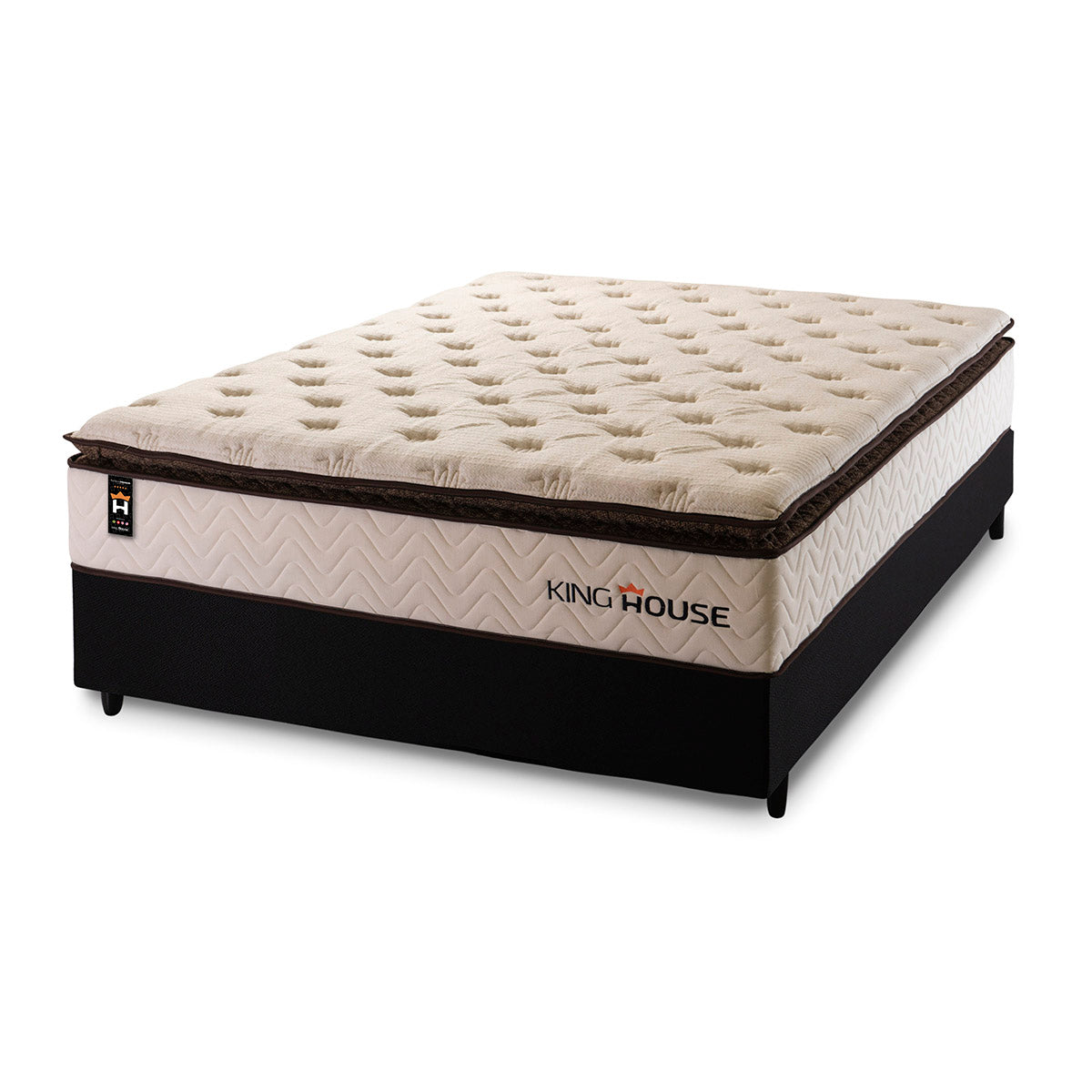 Cama Box Molas Ensacadas Quartzo Casal 138x188 King House