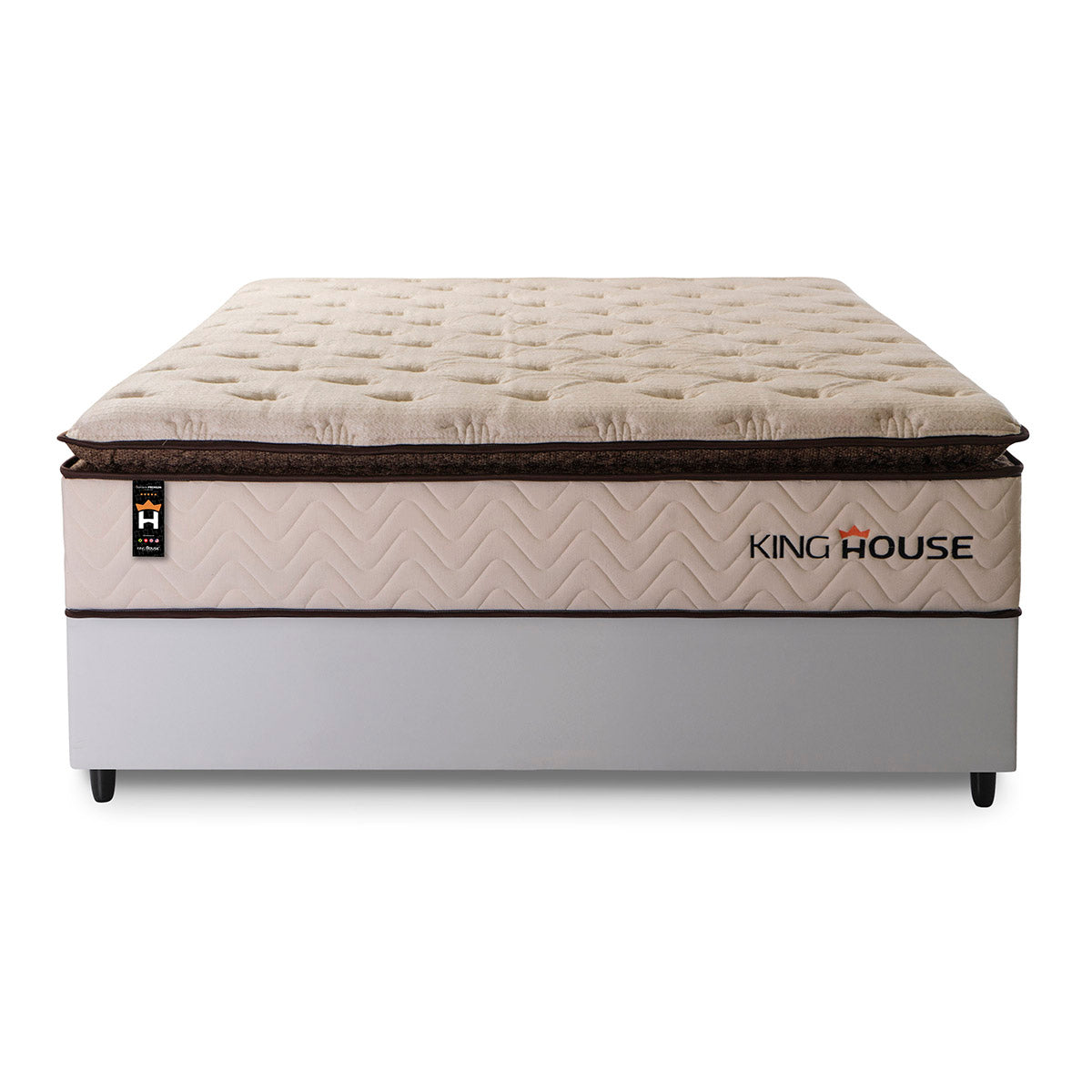 Cama Box Molas Ensacadas Quartzo Casal 138x188 King House