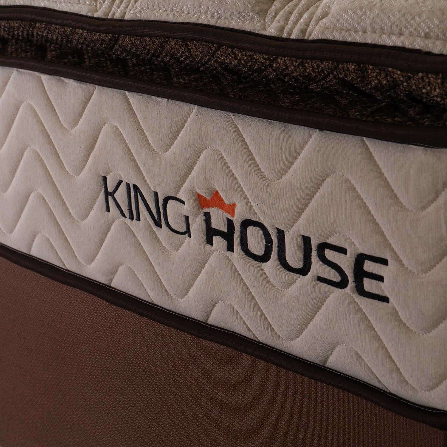 Cama Box Baú Quartzo 96x203 c/ Molas Ensacadas King House