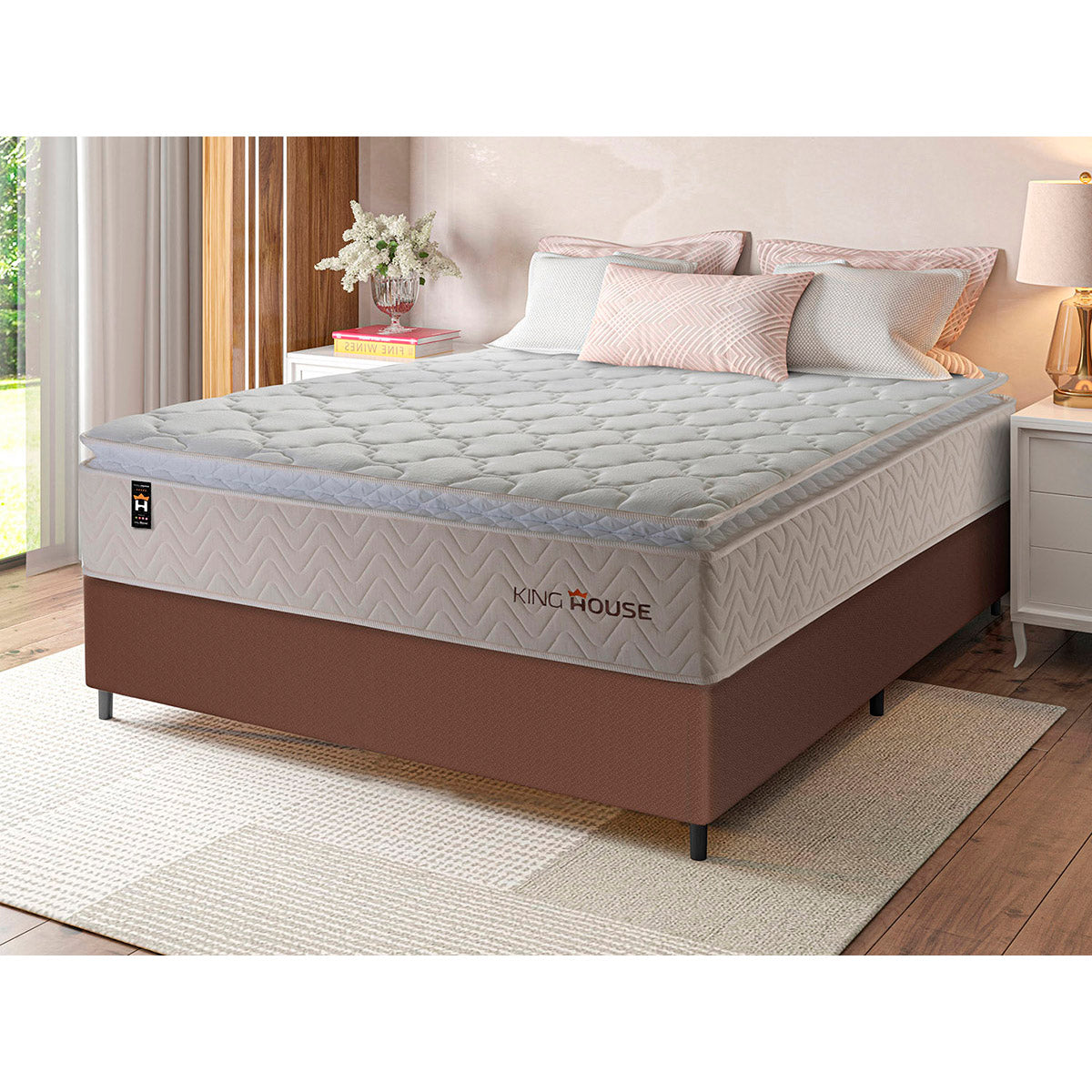 Cama Box Molas Ensacadas Roma Casal 138x188 King House
