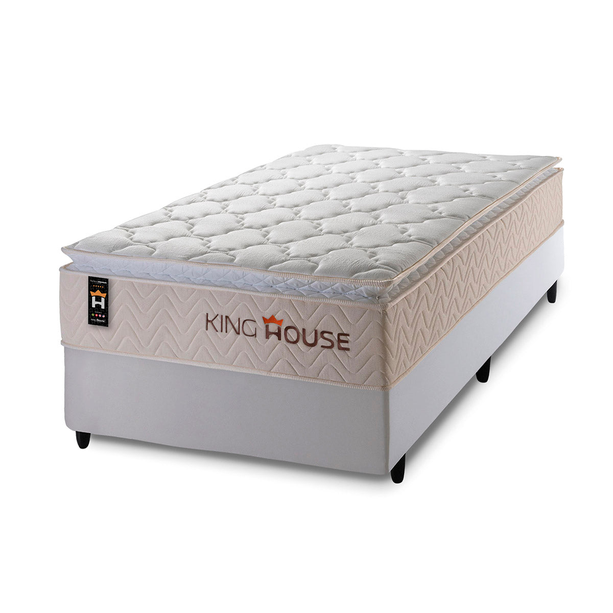Cama Box Molas Ensacadas Roma Solteirão 96x203 King House