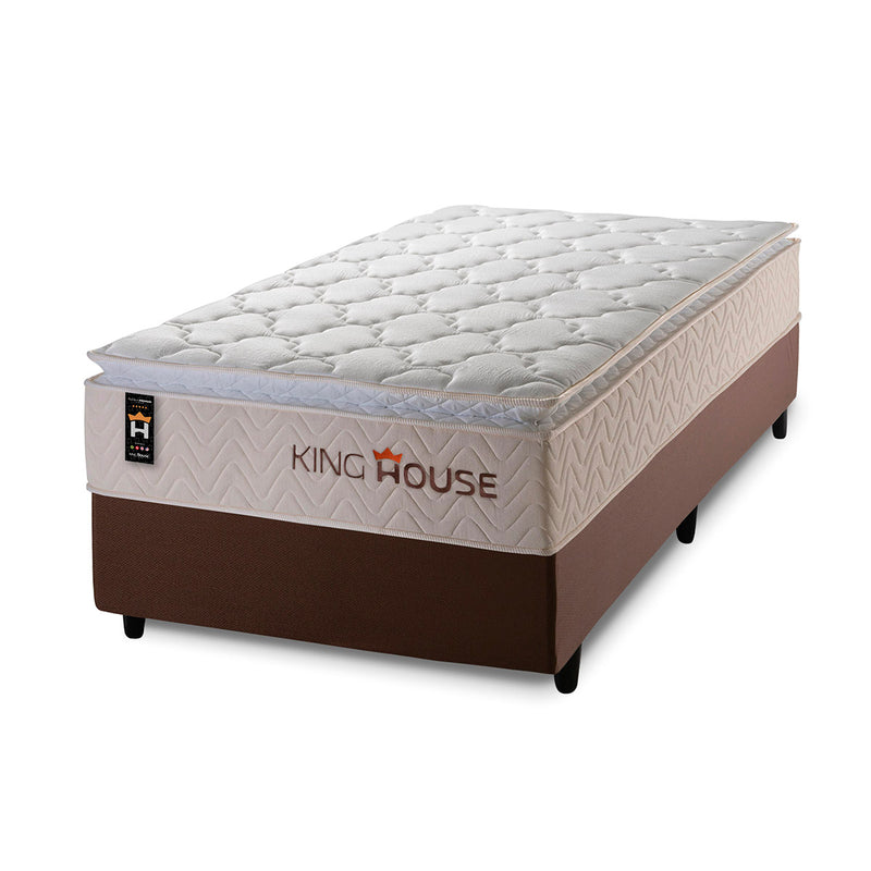 Cama Box Molas Ensacadas Roma Solteirão 96x203 King House