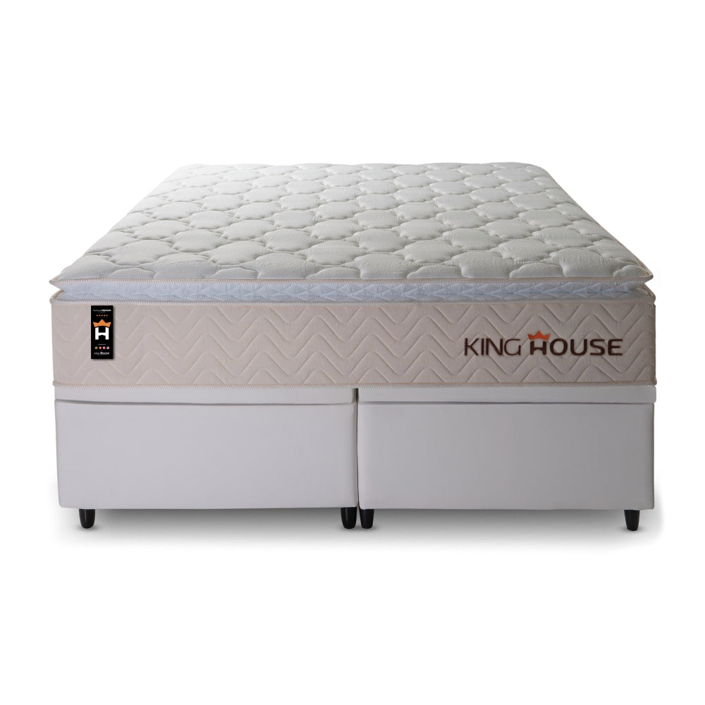 Cama Box Baú Roma c/ Molas Ensacadas 158x198 King House