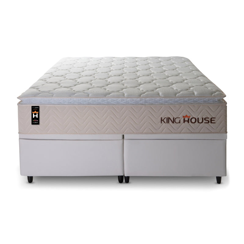Cama Box Baú Roma c/ Molas Ensacadas 193x203 King House