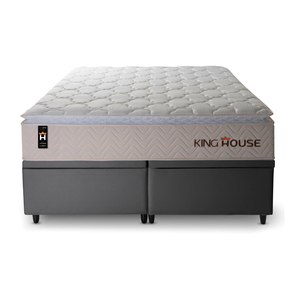 Cama Box Baú Roma c/ Molas Ensacadas 158x198 King House