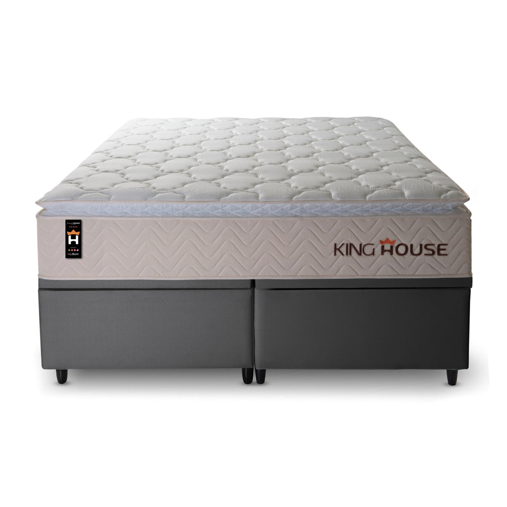 Cama Box Baú Roma c/ Molas Ensacadas 193x203 King House