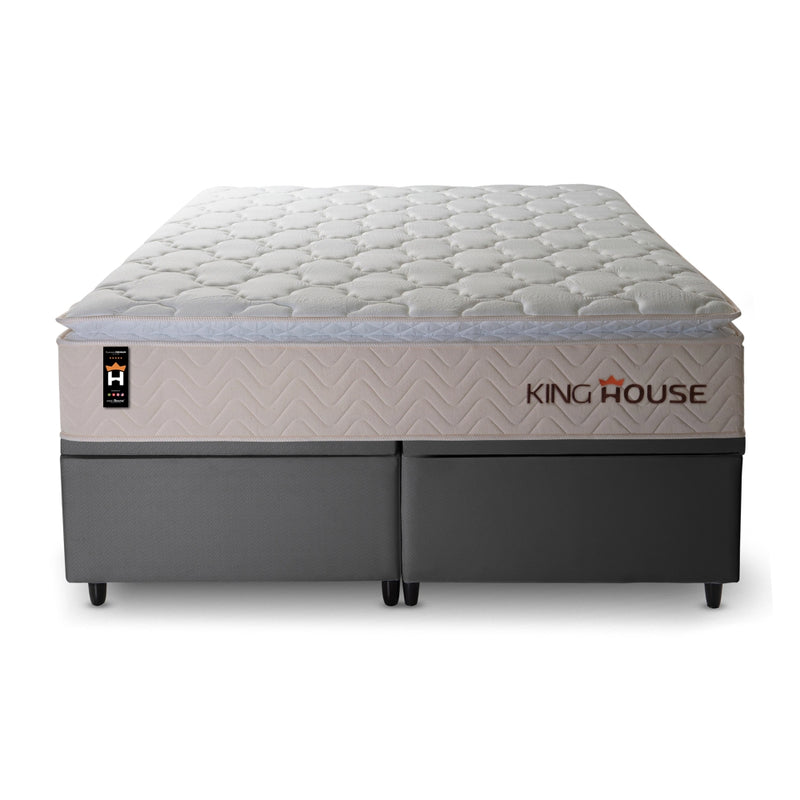 Cama Box Baú Roma c/ Molas Ensacadas 193x203 King House