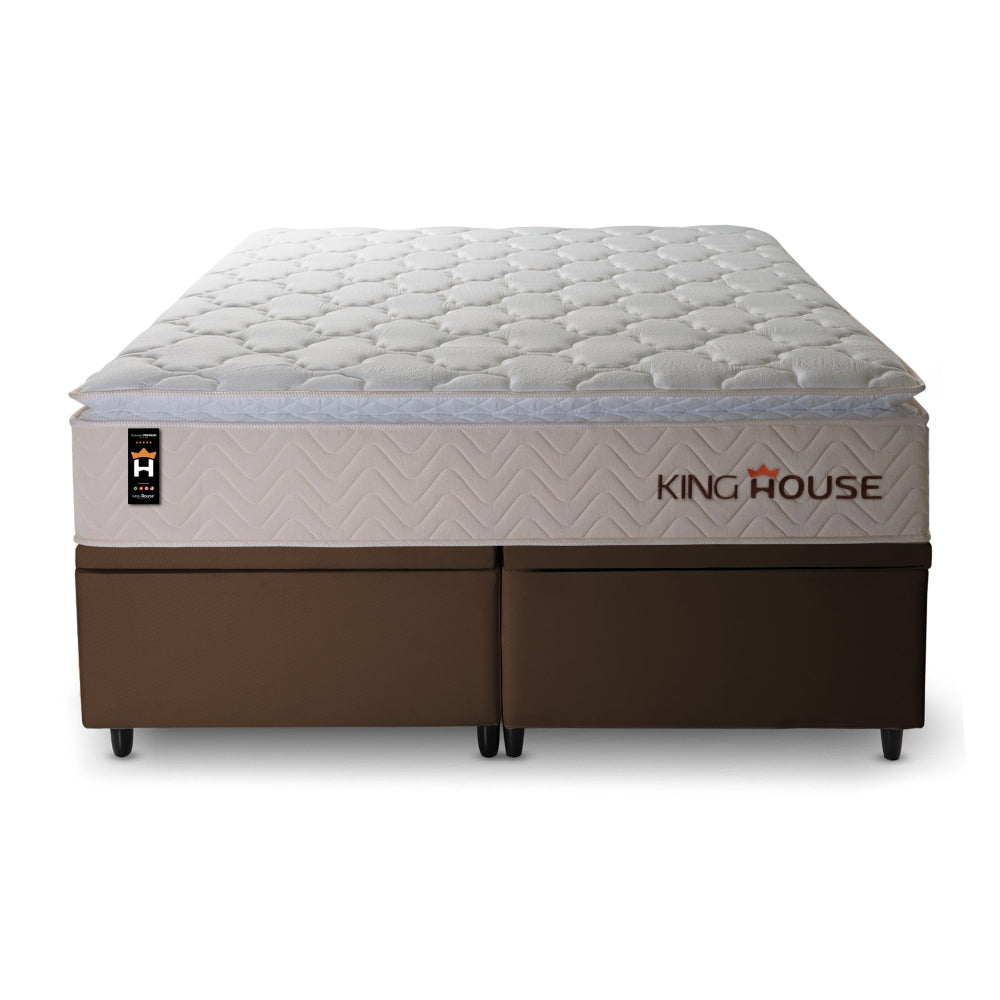 Cama Box Baú Roma c/ Molas Ensacadas 158x198 King House