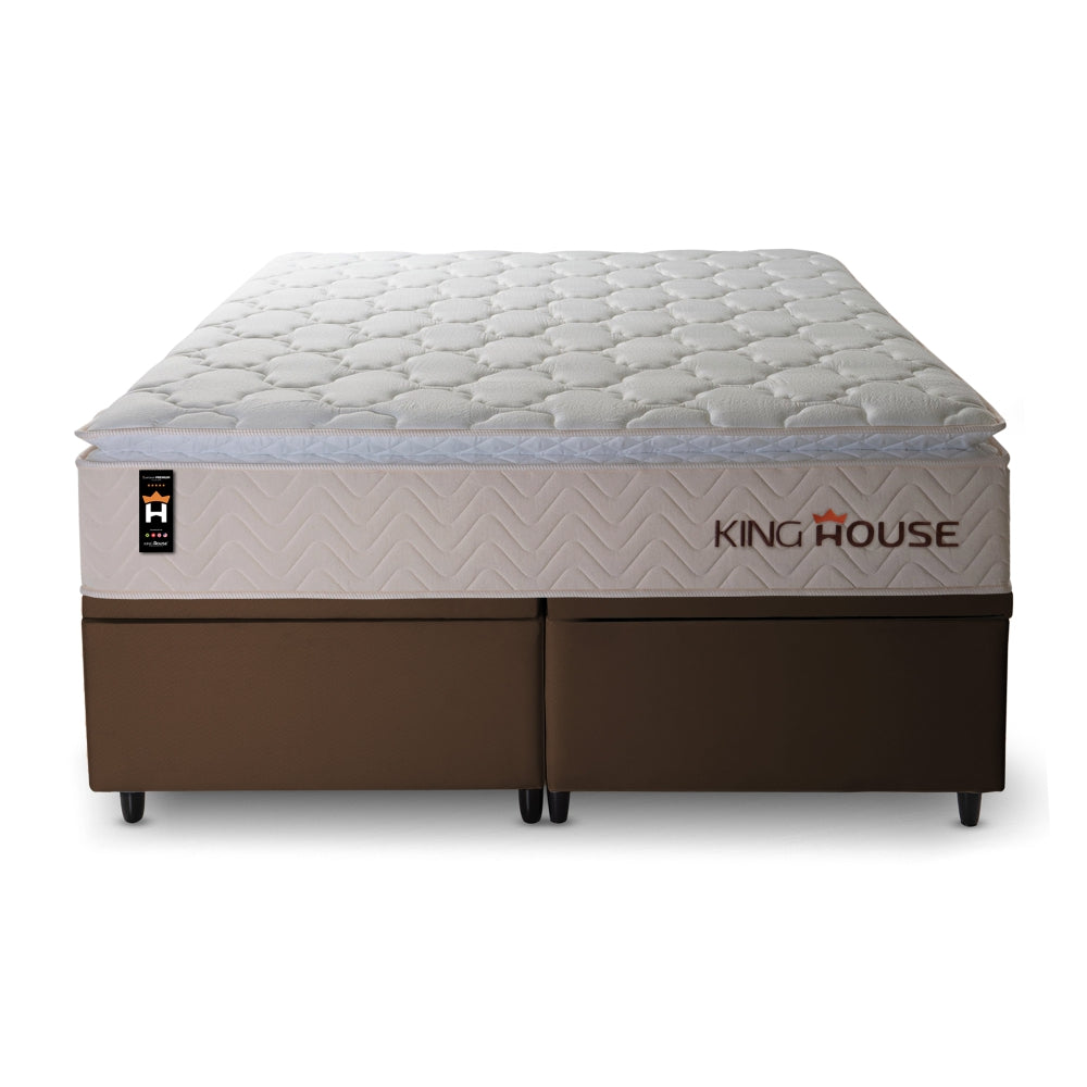 Cama Box Baú Roma c/ Molas Ensacadas 193x203 King House