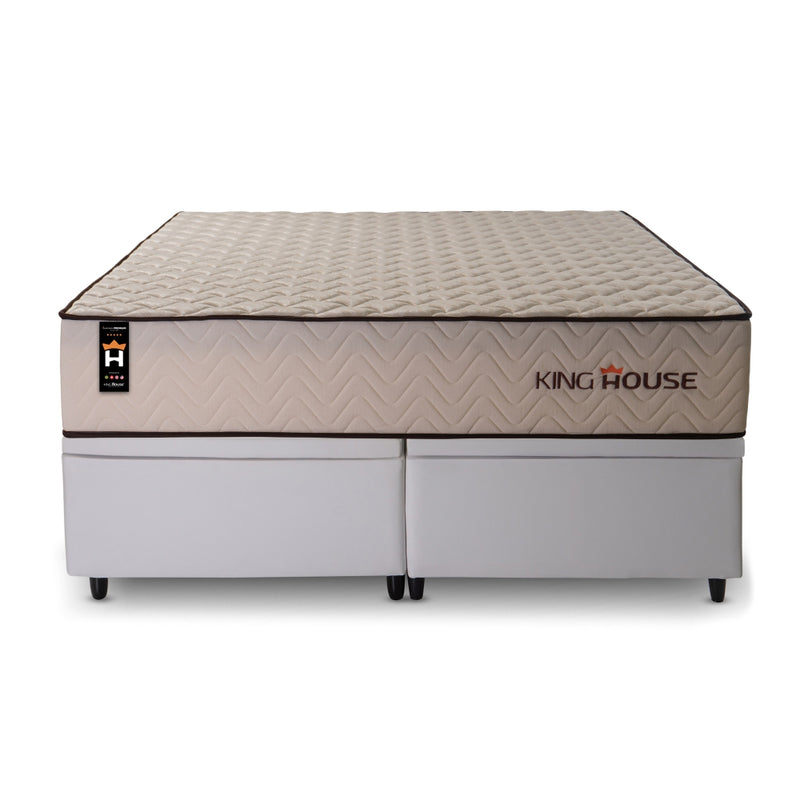 Cama Box Baú San Diego Espuma D33 193x203 Branco King House
