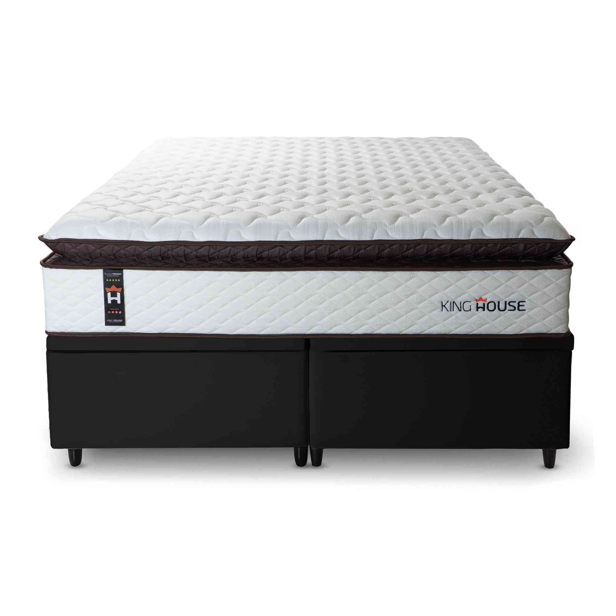 Cama Box Baú San Diego Espuma D33 193x203 Branco King House