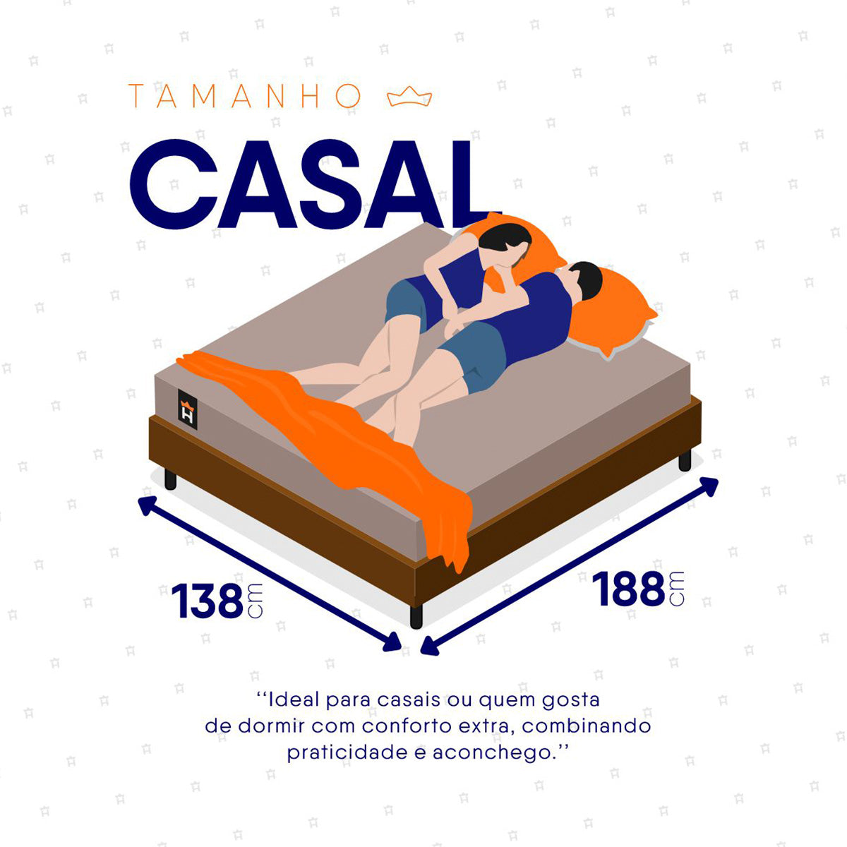 Cama Box Baú San Diego 138x188 Bege e Marrom Espuma D33