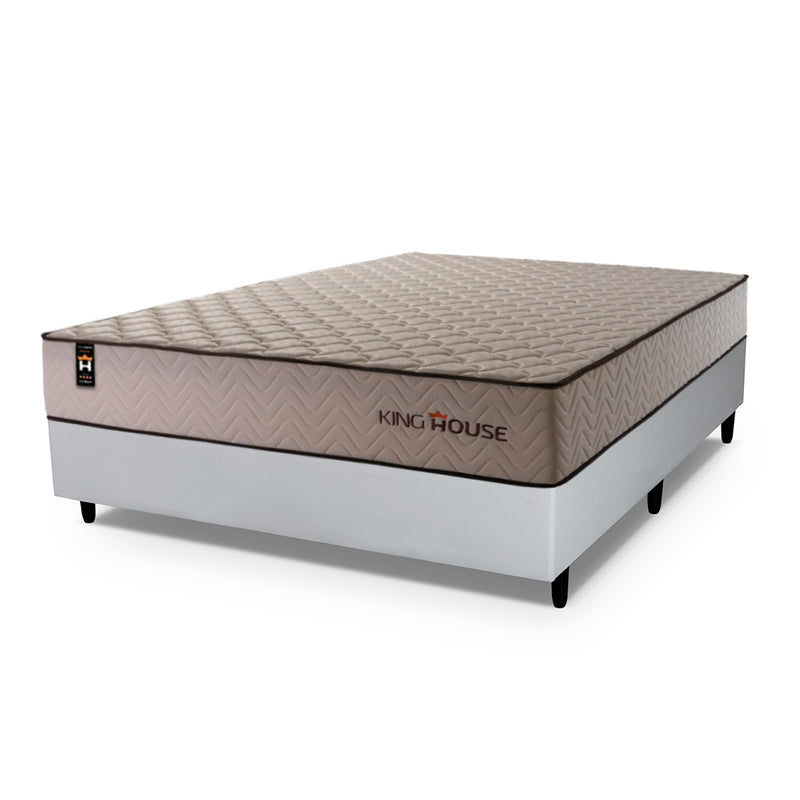 Cama Box Espuma San Diego Casal 138x188 Bege