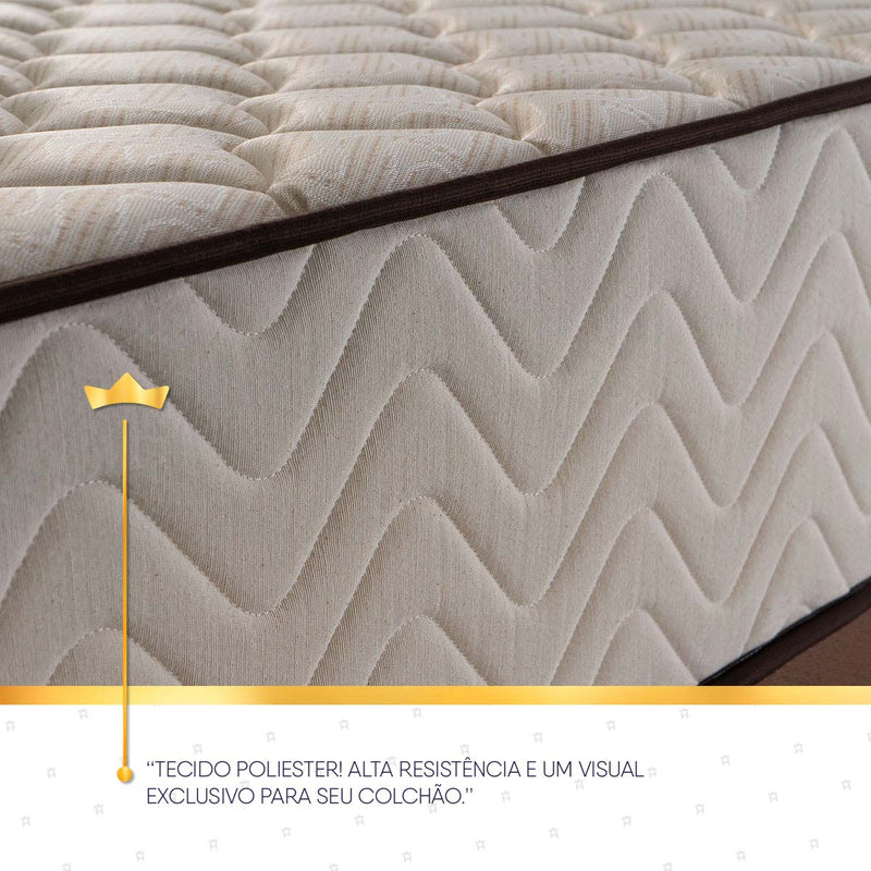 Cama Box San Diego Espuma King 193x203 Bege