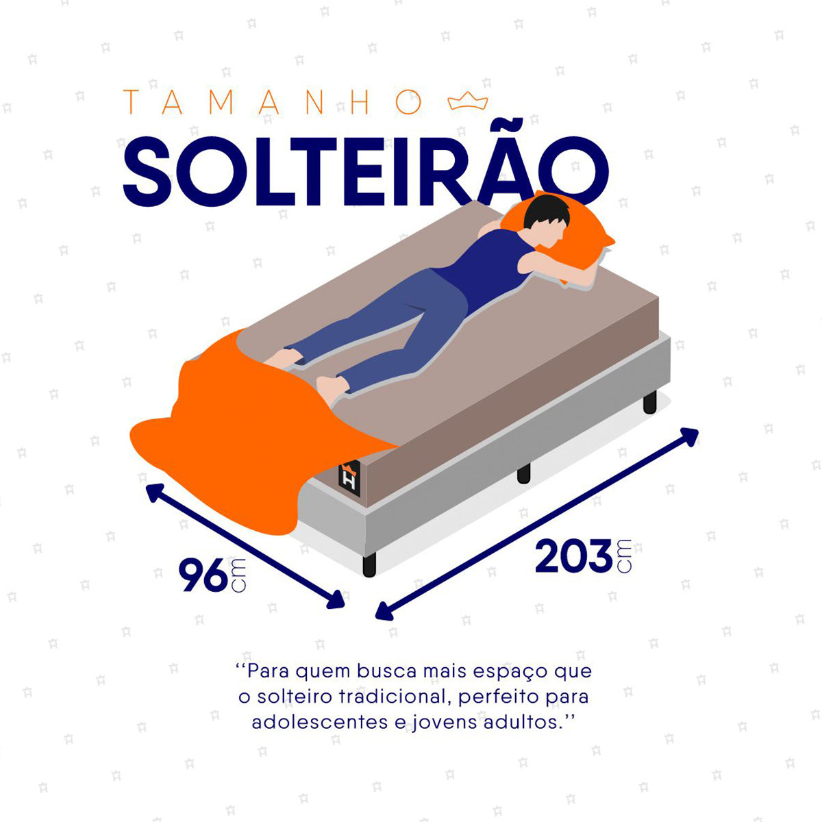 Cama Box Espuma San Diego Solteirão 96x203 Espuma D33