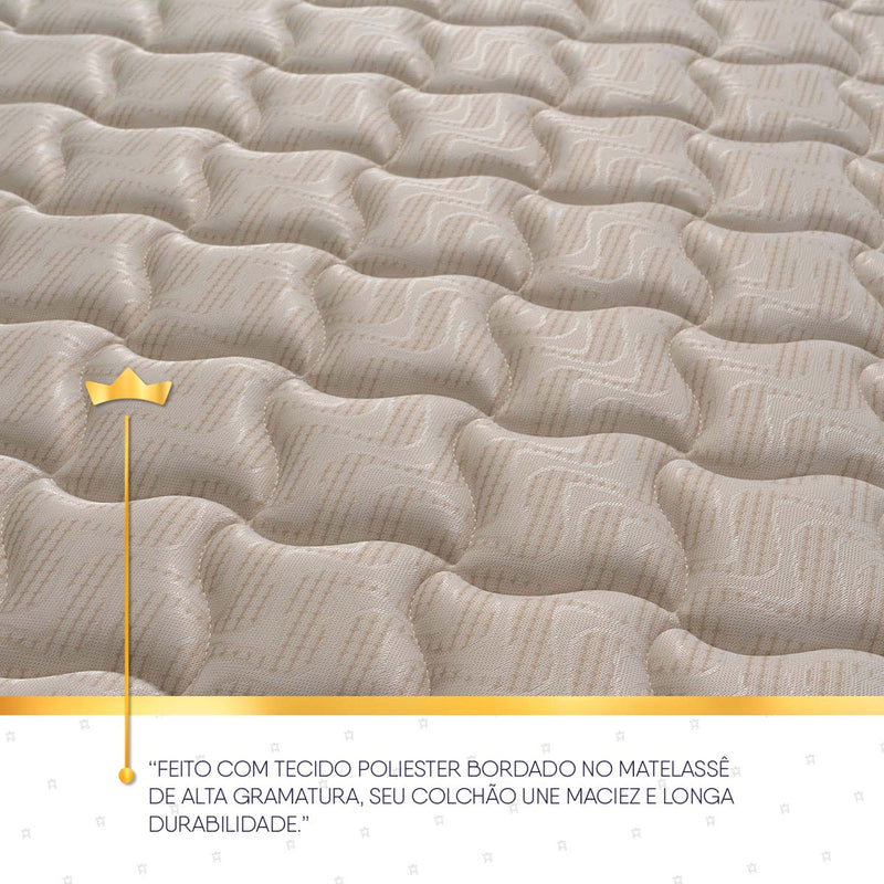 Cama Box San Diego Espuma Queen 158x198 Marrom Espuma D33