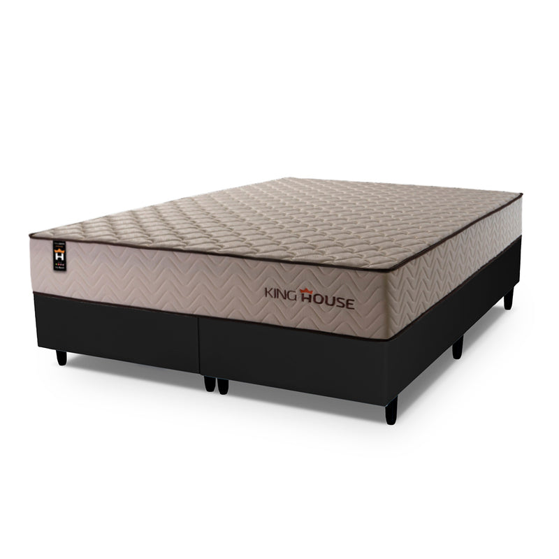 Cama Box San Diego Espuma Queen 158x198 Preto Espuma D33