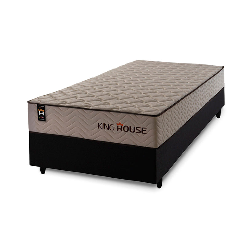 Cama Box Espuma San Diego Solteiro 88x188 Preto Espuma D33