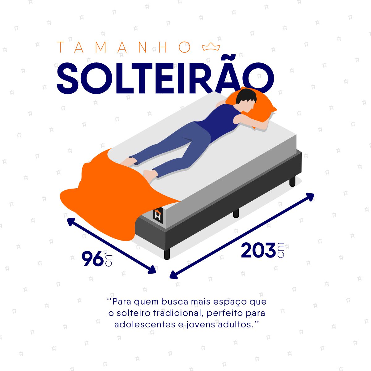Cama Box Espuma San Diego Solteirão 96x203 2 Branco e Cinza Espuma D33