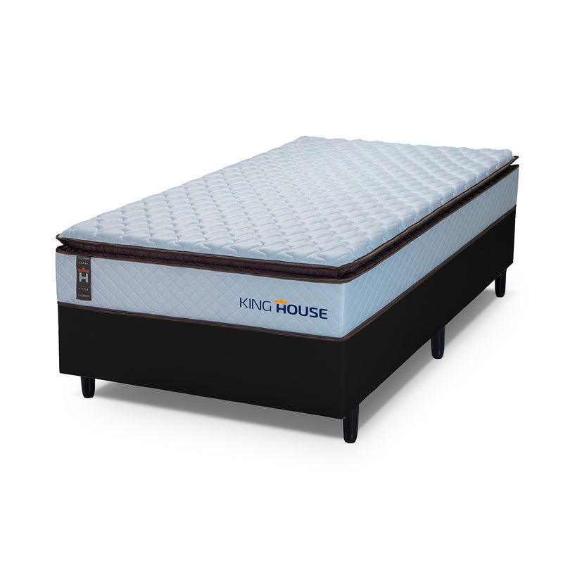 Cama Box Espuma San Diego Solteirão 96x203 Preto Espuma D33