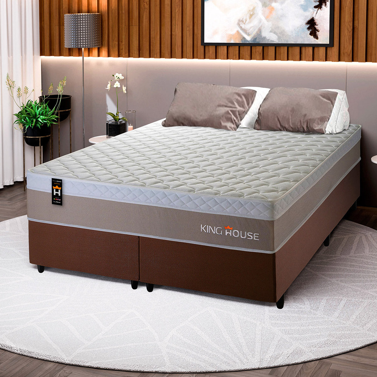 Cama Box Sheffield Molas Ensacadas King 193x203 King House