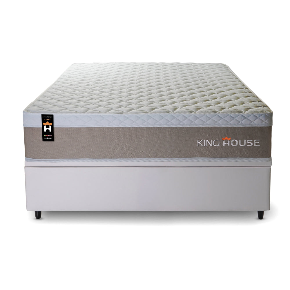 Cama Box Baú Sheffield 138x188 C/ Molas Ensacadas King House